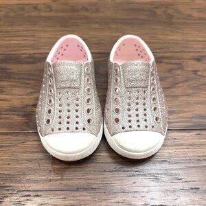 Native Shoes Kids Glitter Pink Slip-On